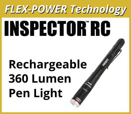 INSPECTOR RC - Rechargeable 360 Lumen Pen Light