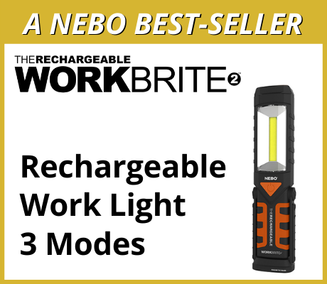 WORKBRITE - Rechargeable Work Light with 3 Modes